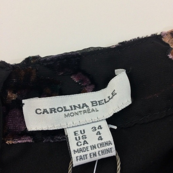 Carolina Belle Montreal SZ 4 shift black dress - Picture 2 of 7